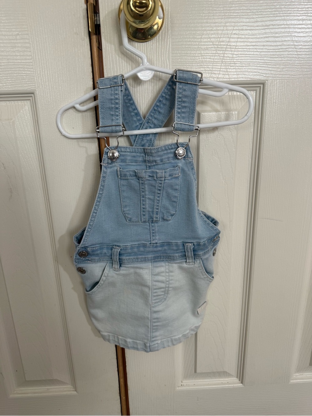 Seven7 Baby Denim Overall Dress 18M Light Wash Skirt